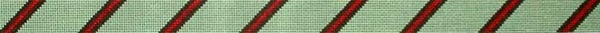 121G - Diagonal Stripe (3-2-3) Sage/Brown/Red
