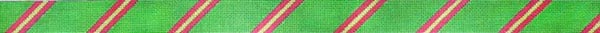 121I - Diagonal Stripe (3-2-3) Grassy/Dark Pink/Lime