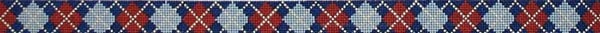122FF - Argyle Navy Background - Gray/Red/Khaki