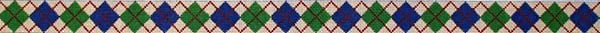 122BB - Argyle Green Background - Navy/Green/Red