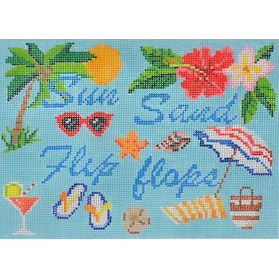 KB 1346 -Sun Sand Flip Flops Sign