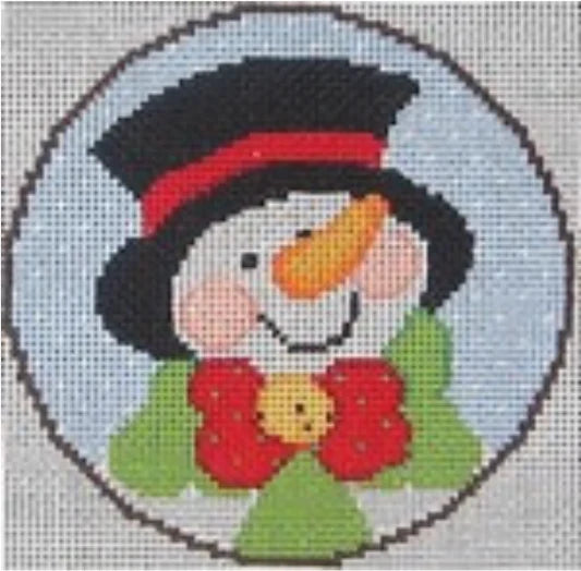 ND1385M - Snowman with Top Hat Round