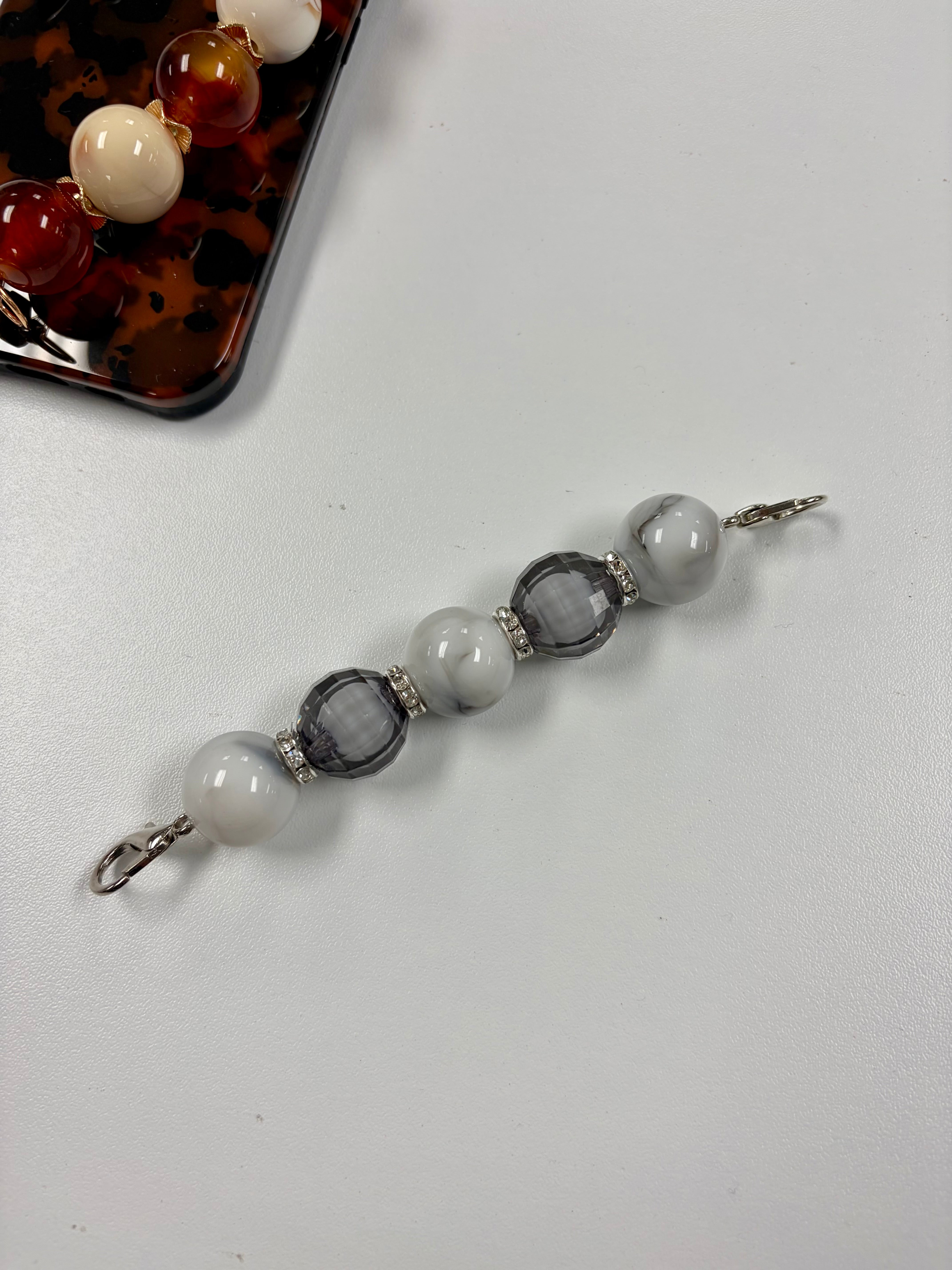 Charming Beads Phone Strap & Attachments (Case not included)