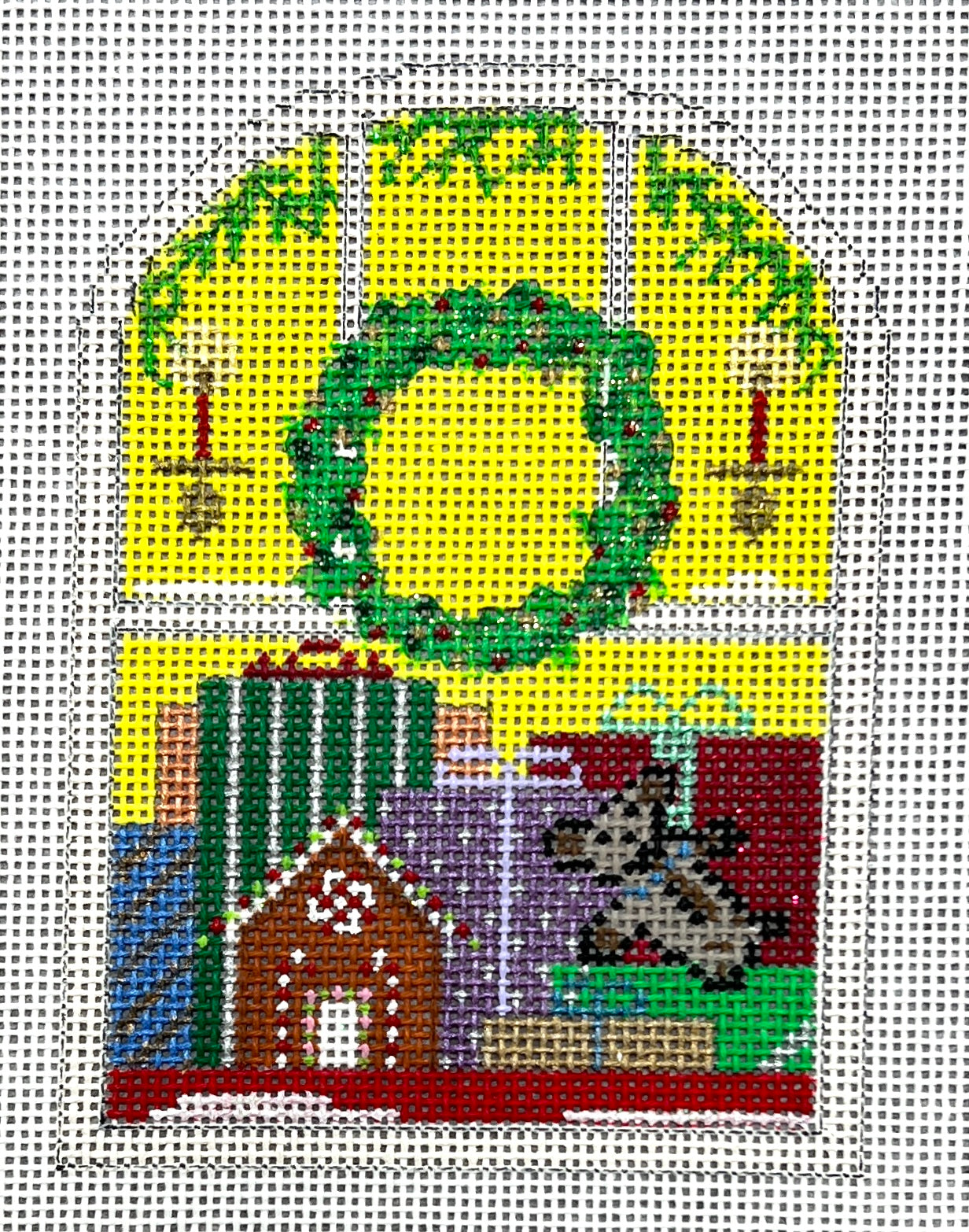 WS838E - Window Ornament With Presents