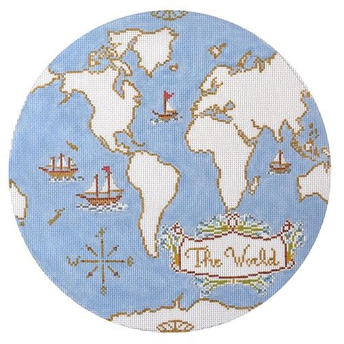 15W-B - Atlas Pillow, Light Blue