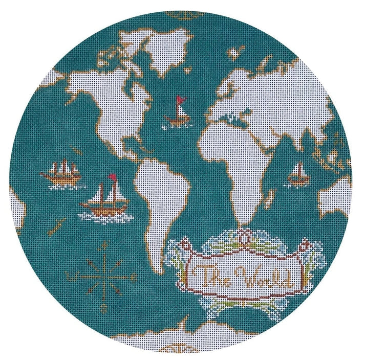 15W-D - Atlas Pillow in Peacock Blue