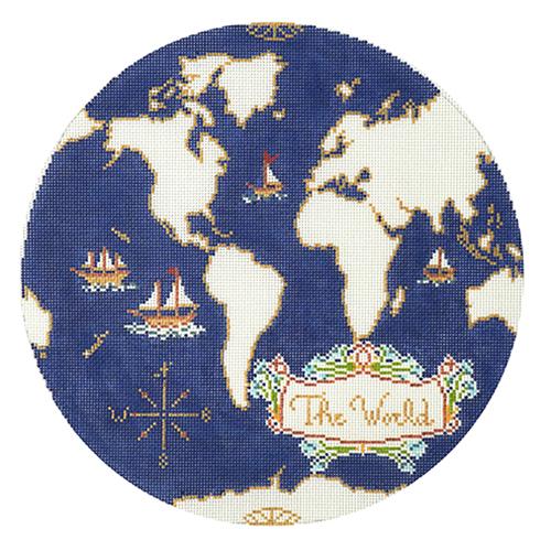 15W - Atlas Pillow in Dark Blue