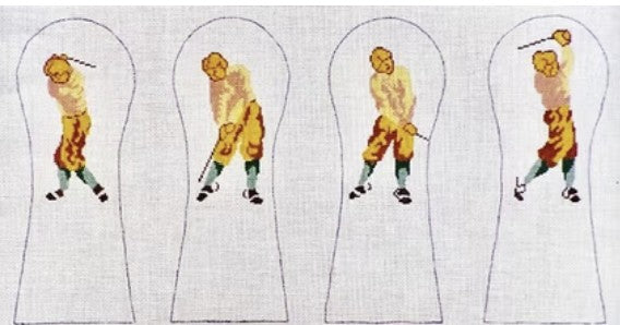 185 - Man Swinging Golf Club - Golf Club Covers
