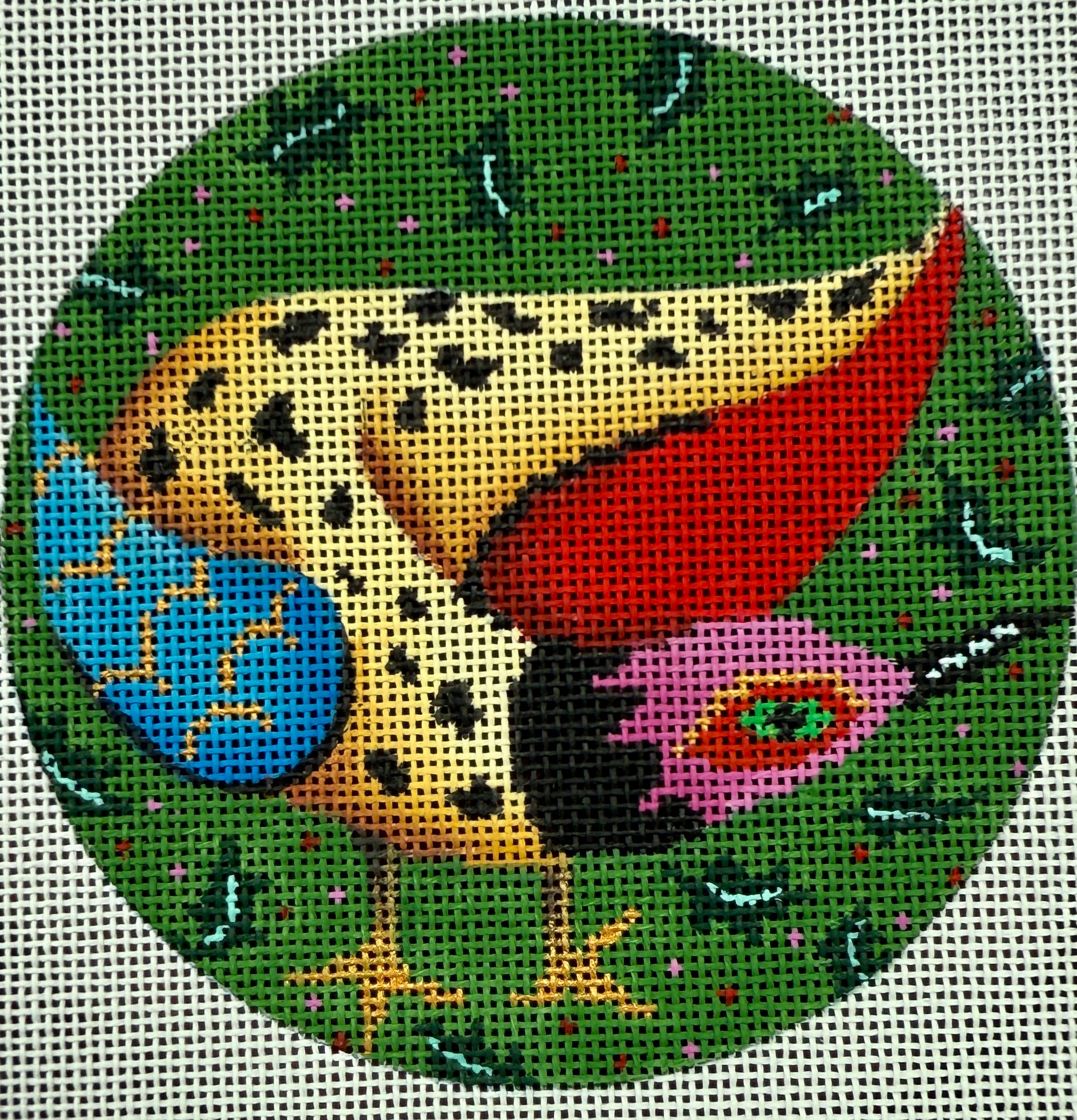 90343 - Ornament -Speckled Bird on Holly