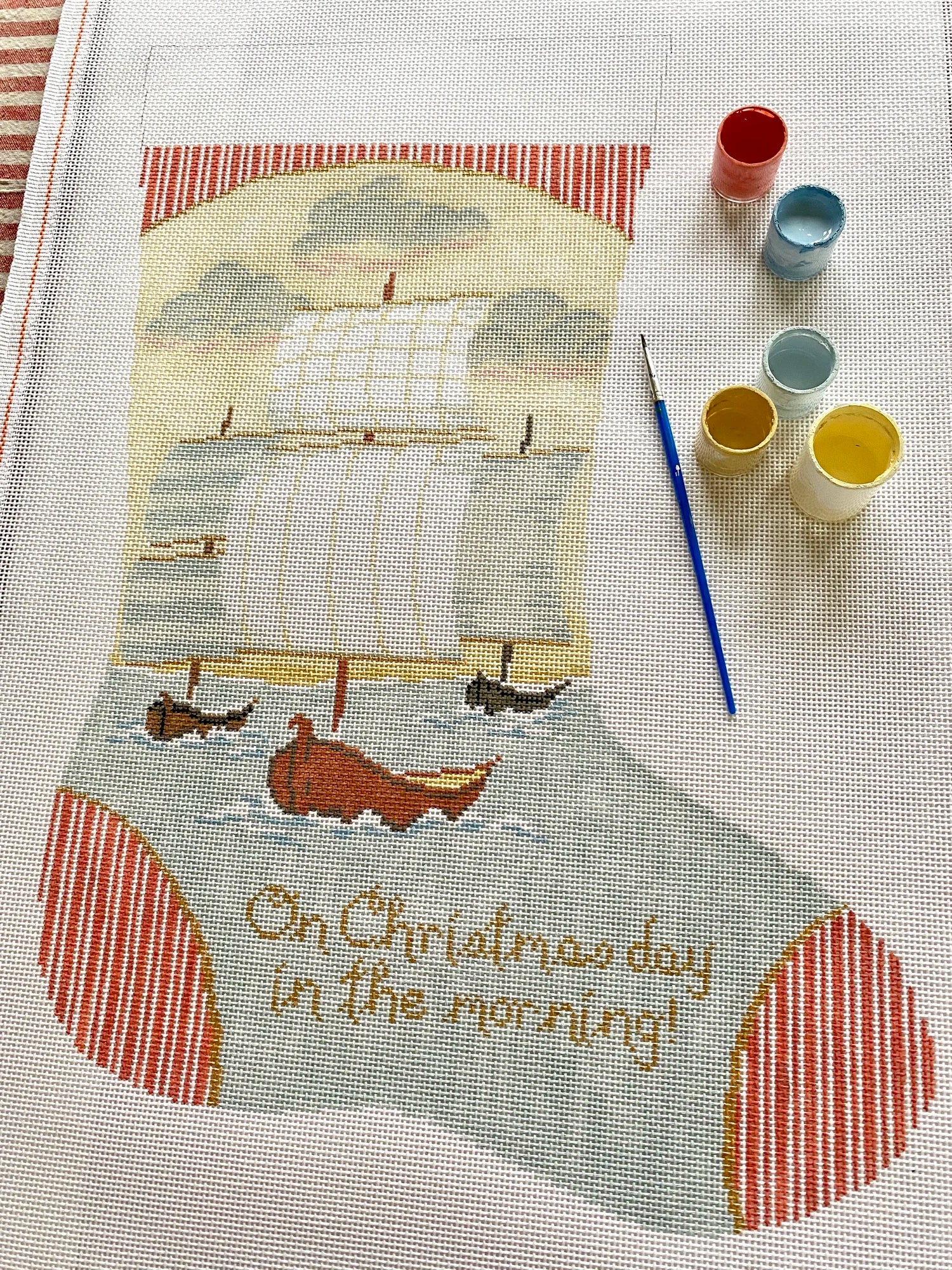 19K-M - Three Ships Stocking - Midi