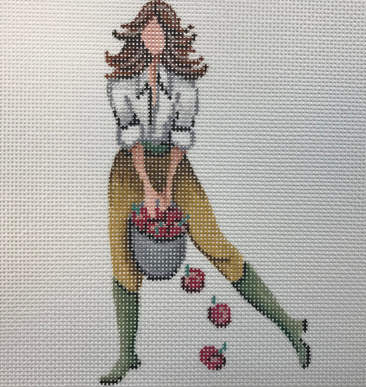 20129 - Ornament - September Girl with Apples