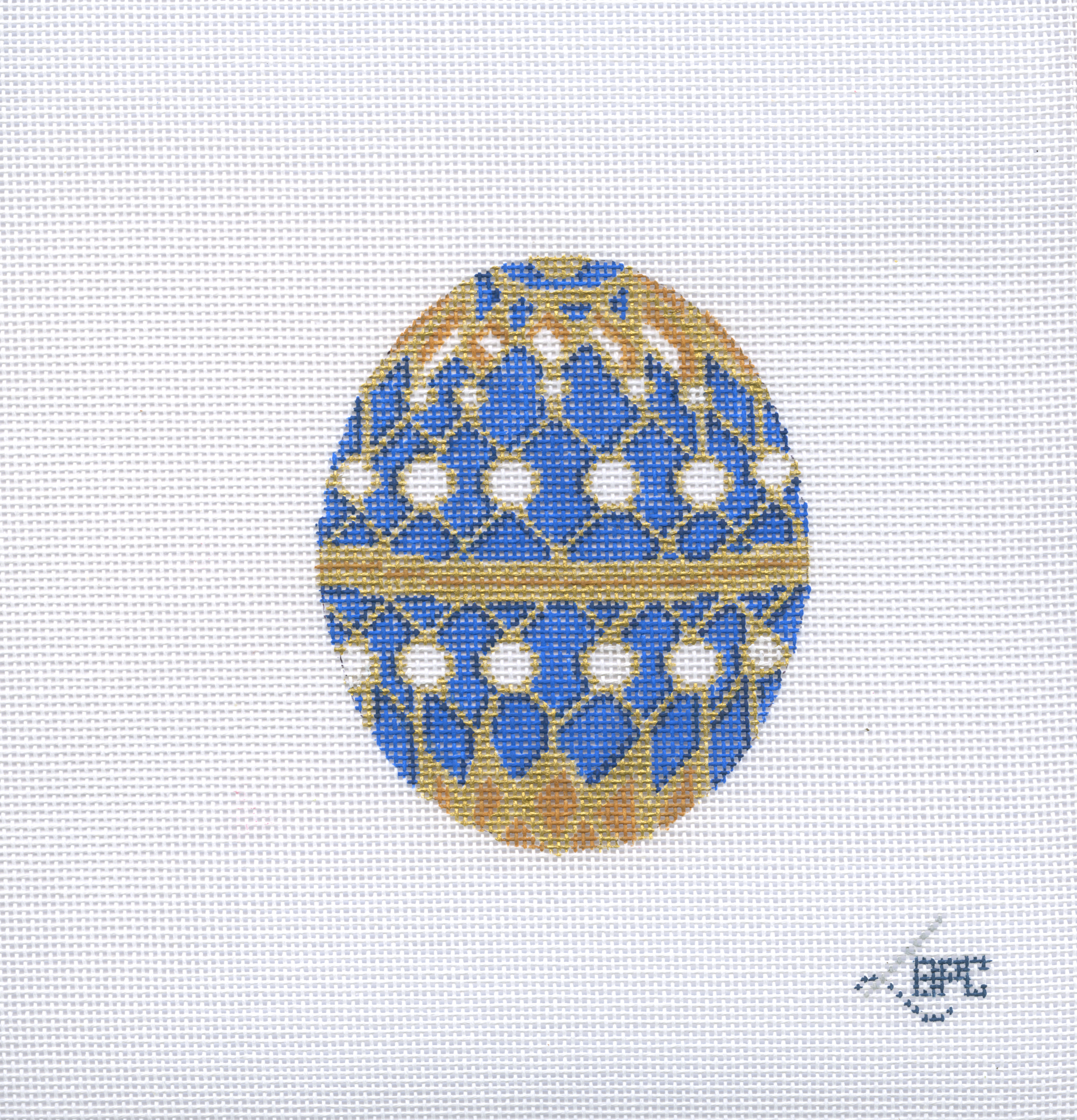 21-110 - Blue Fabergé Egg