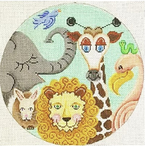 21013 - Animal Collage Round Large