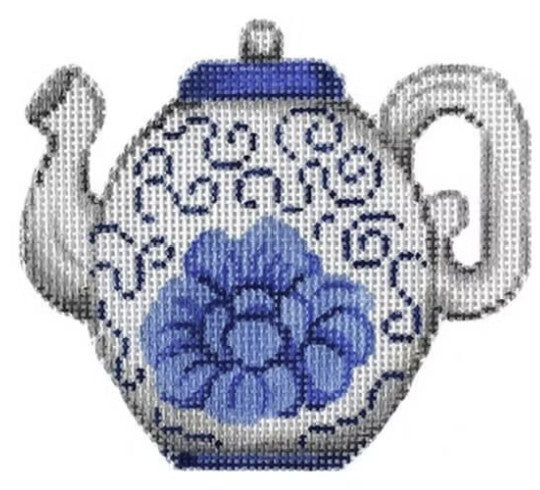 2137 - Blue and White Teapot