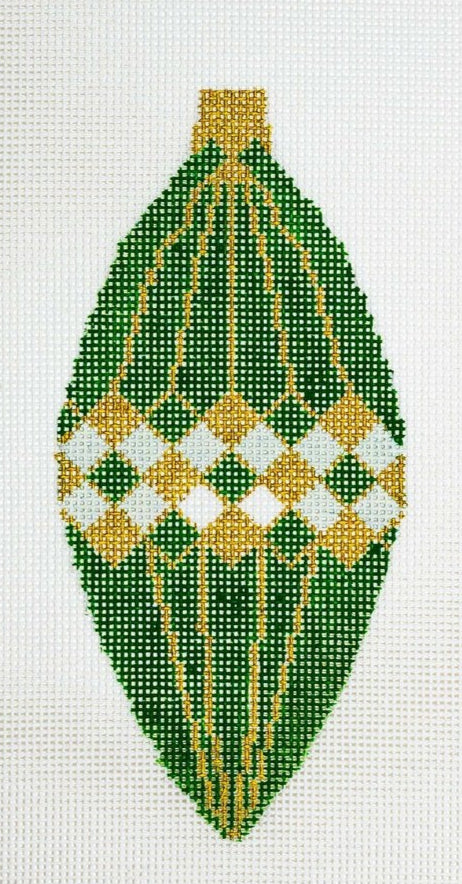 22-213 - Green and Gold Ornament