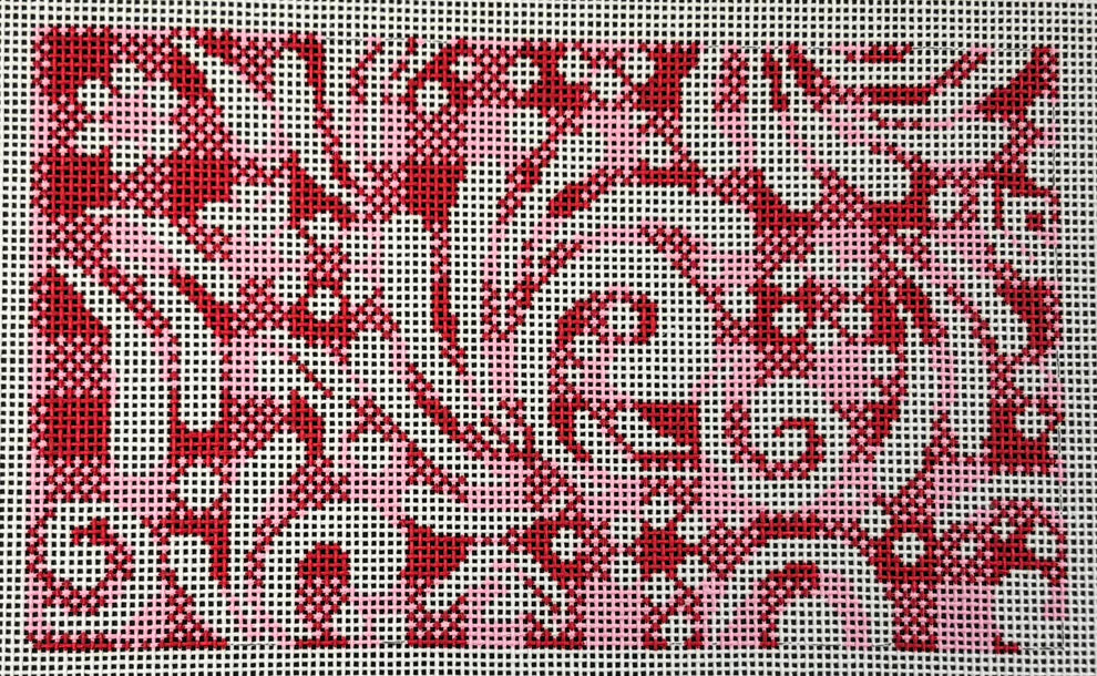 23-282 - Red and Pink Check Purse Insert