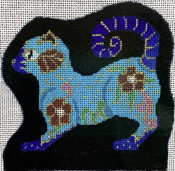 2358 - Cloisonné Cat Figurine