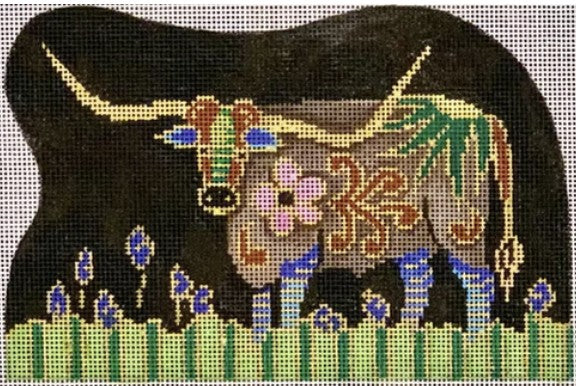 2367 - Cloisonné Longhorn Figurine