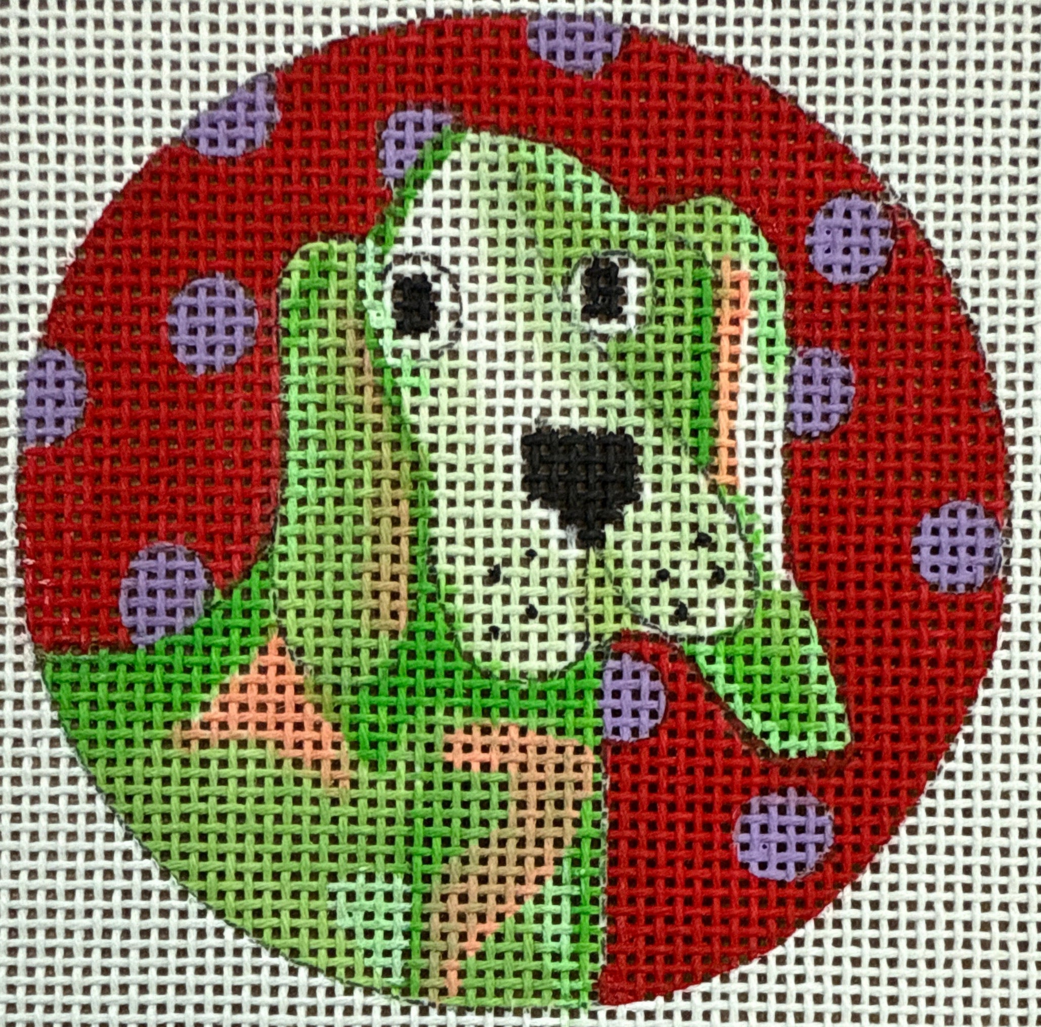 PM809 - Luggage Tag - Green Dog