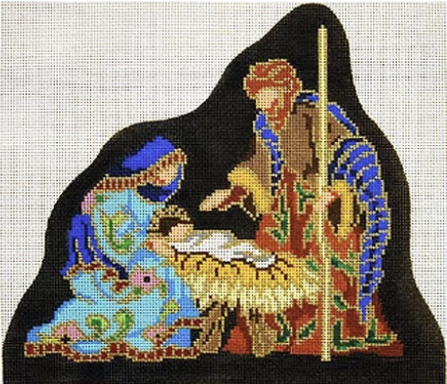 2553 - Cloisonné Creche Mary, Joseph and Jesus