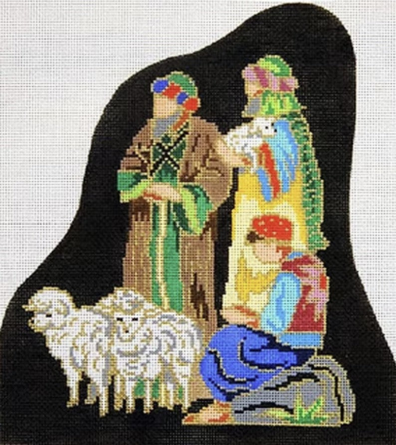 2556 - Cloisonné Shepherds