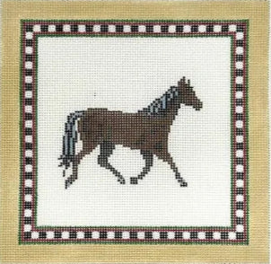 2601 - Single horse, Bay with Black Mane