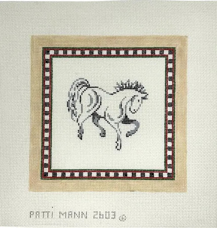 2603 - Single Horse, White