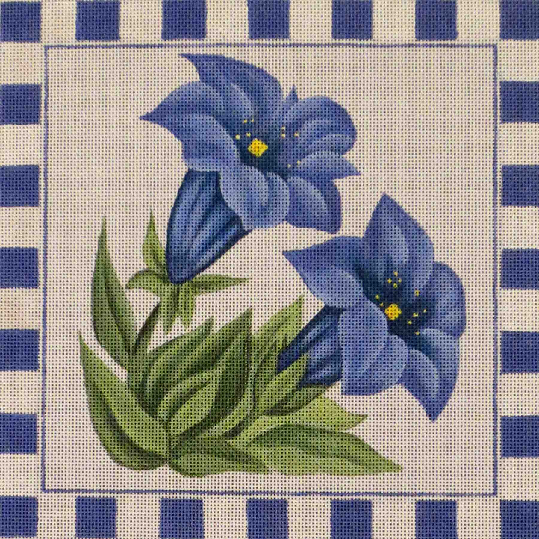 260A - Blue Gentian Pillow