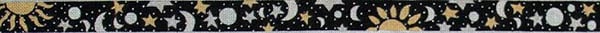 263 - Sun, Moon and Stars Belt on Black