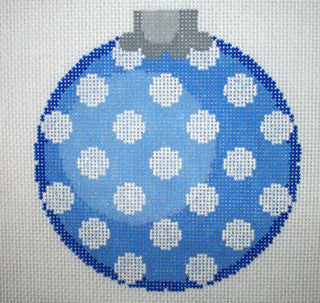 CO27B - Polka Dot Ornament - Blue