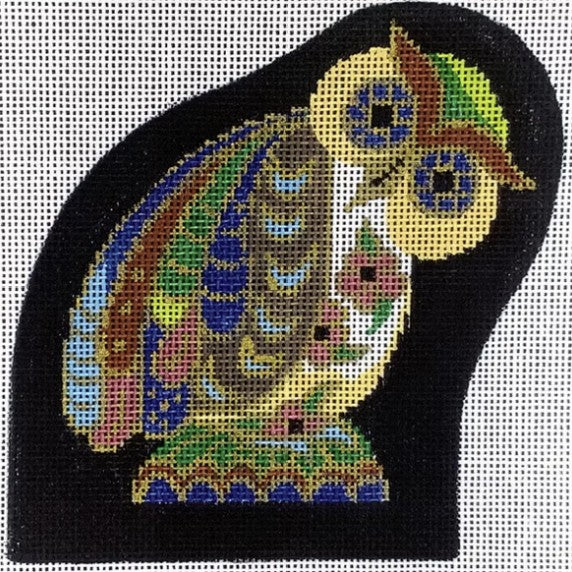 2804 - Cloisonné Owl Figurine
