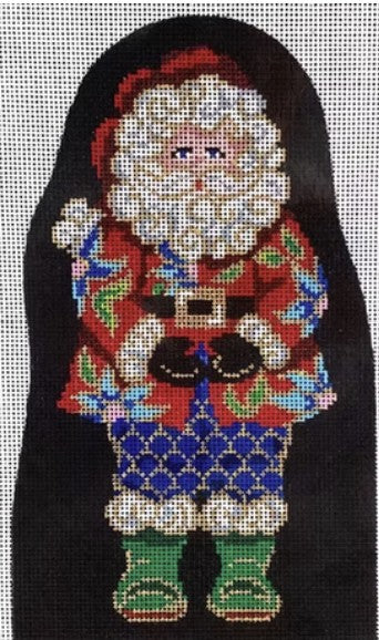2813 - Cloisonné Santa Figurine