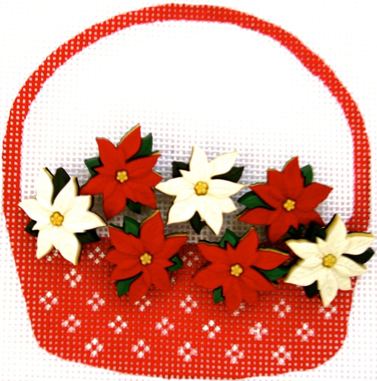 HB-281A - Poinsettias Basket