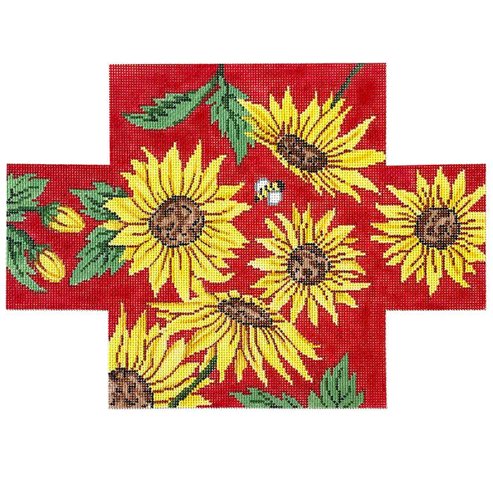 2849 -  Sunflowers on Red Brick Cover