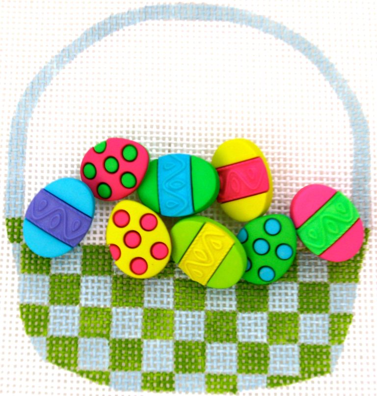 HB-287 - Blue Easter Basket