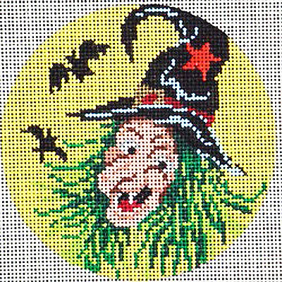 2878 - Round Witch Portrait