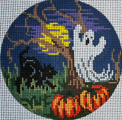 2879 - Round Halloween Scene