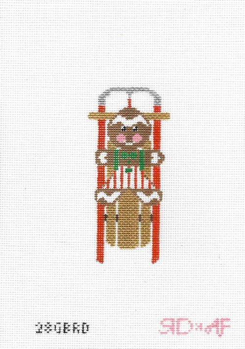 RDGBB - Gingerbread Boy on Sled 18ct