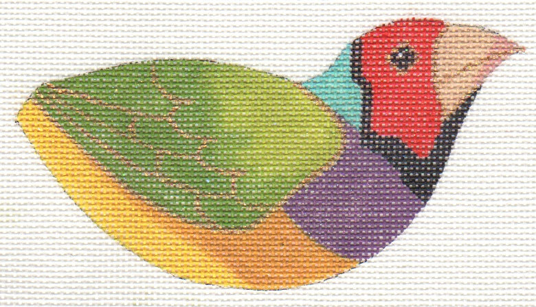 LL300Z- Lady Gouldian Finch Bird Double Sided