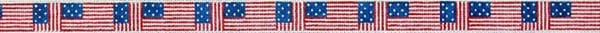 318A - American Flag Repeated Belt