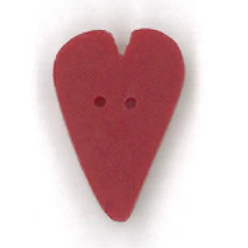 Medium Red Heart Button
