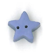 Small Periwinkle Star Button