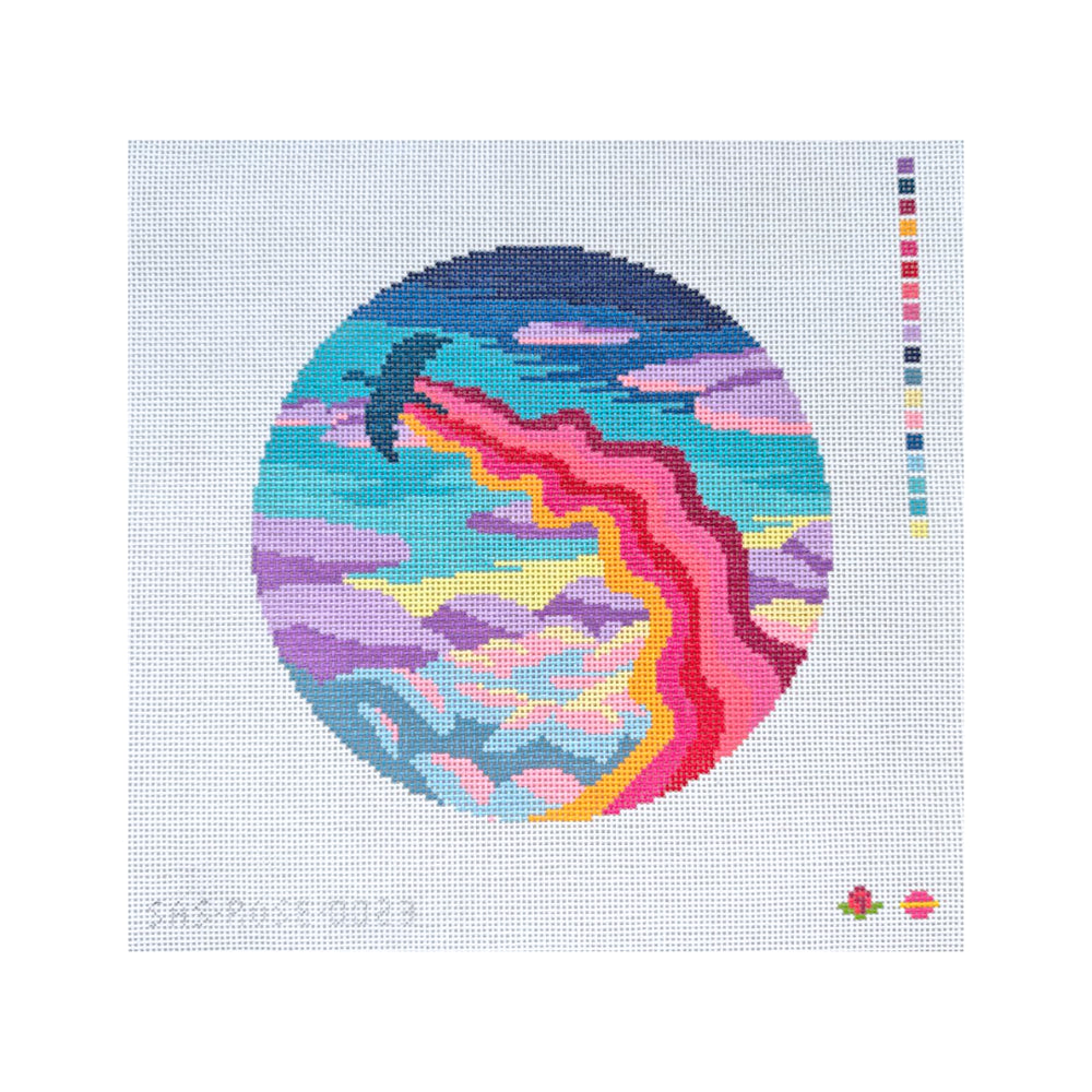 SAS-1POSE0023 - Large Sunset Dragon