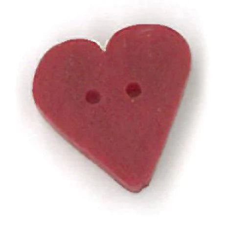 Small True Red Heart Button