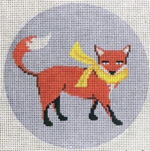 3630 - Standing Fox with Yellow Scarf