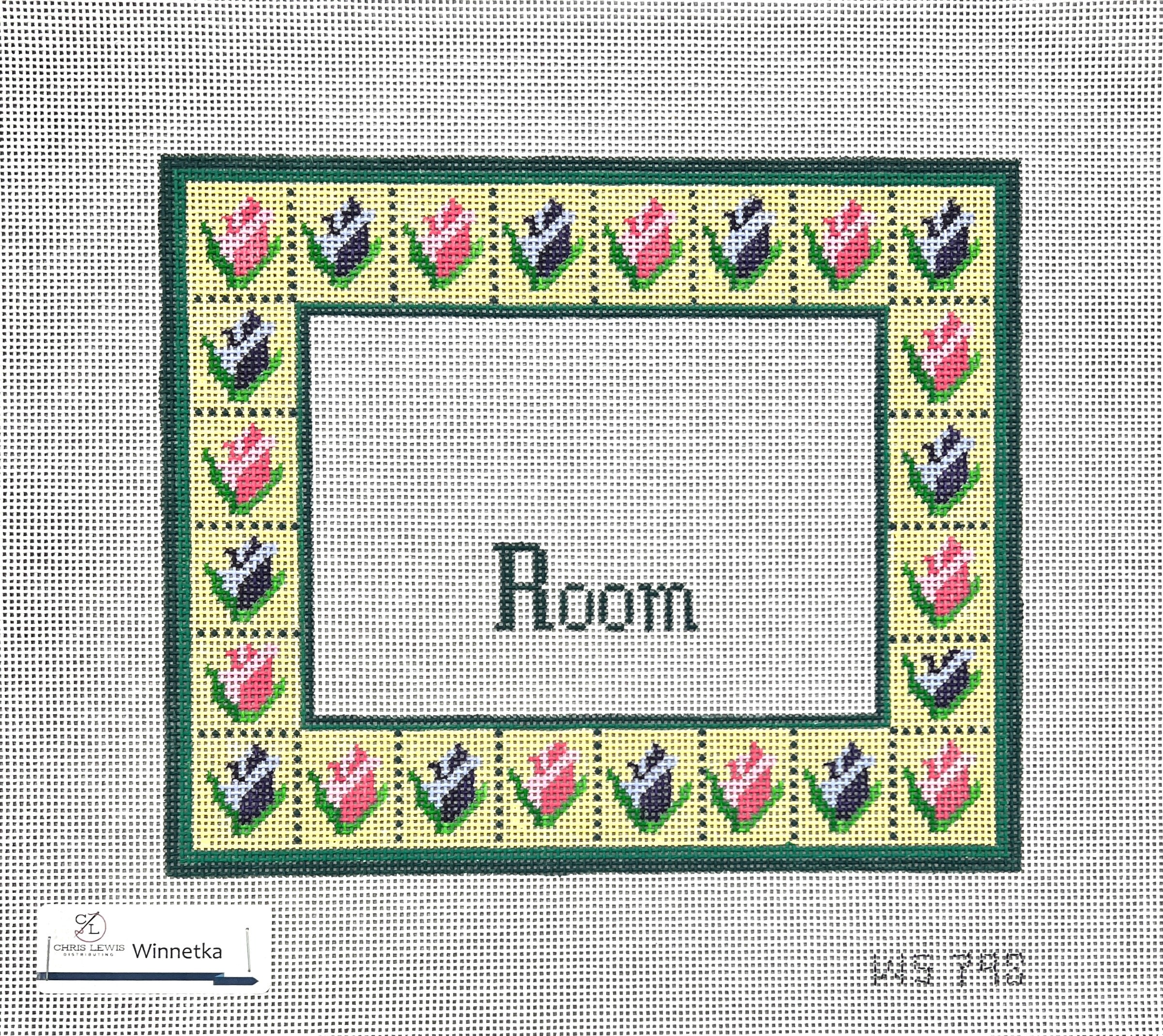 WS798 -  Yellow Flower Border Room Sign