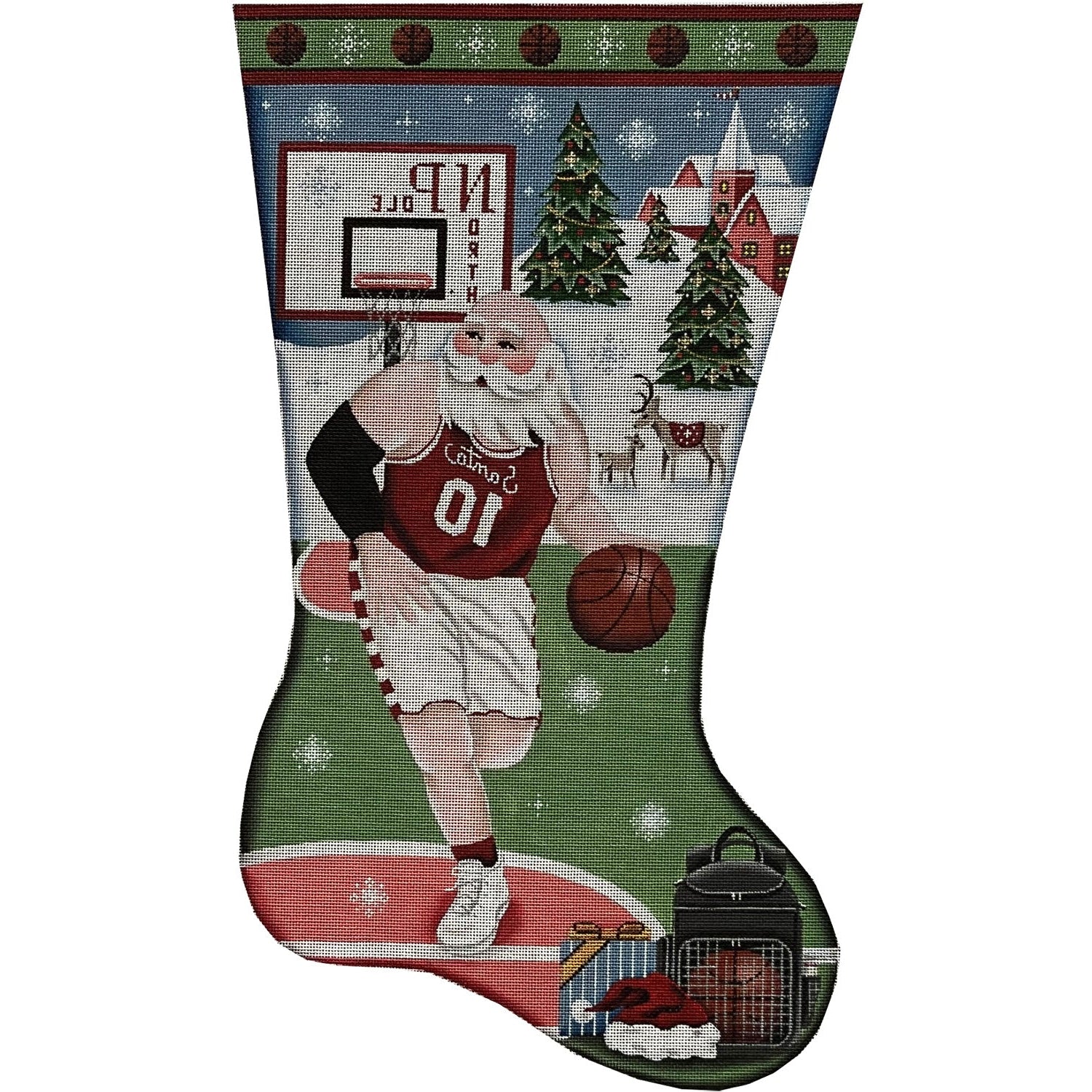 389I - Basketball Santa