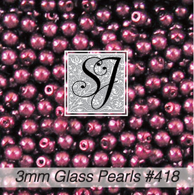 Round Glass Pearl Beads