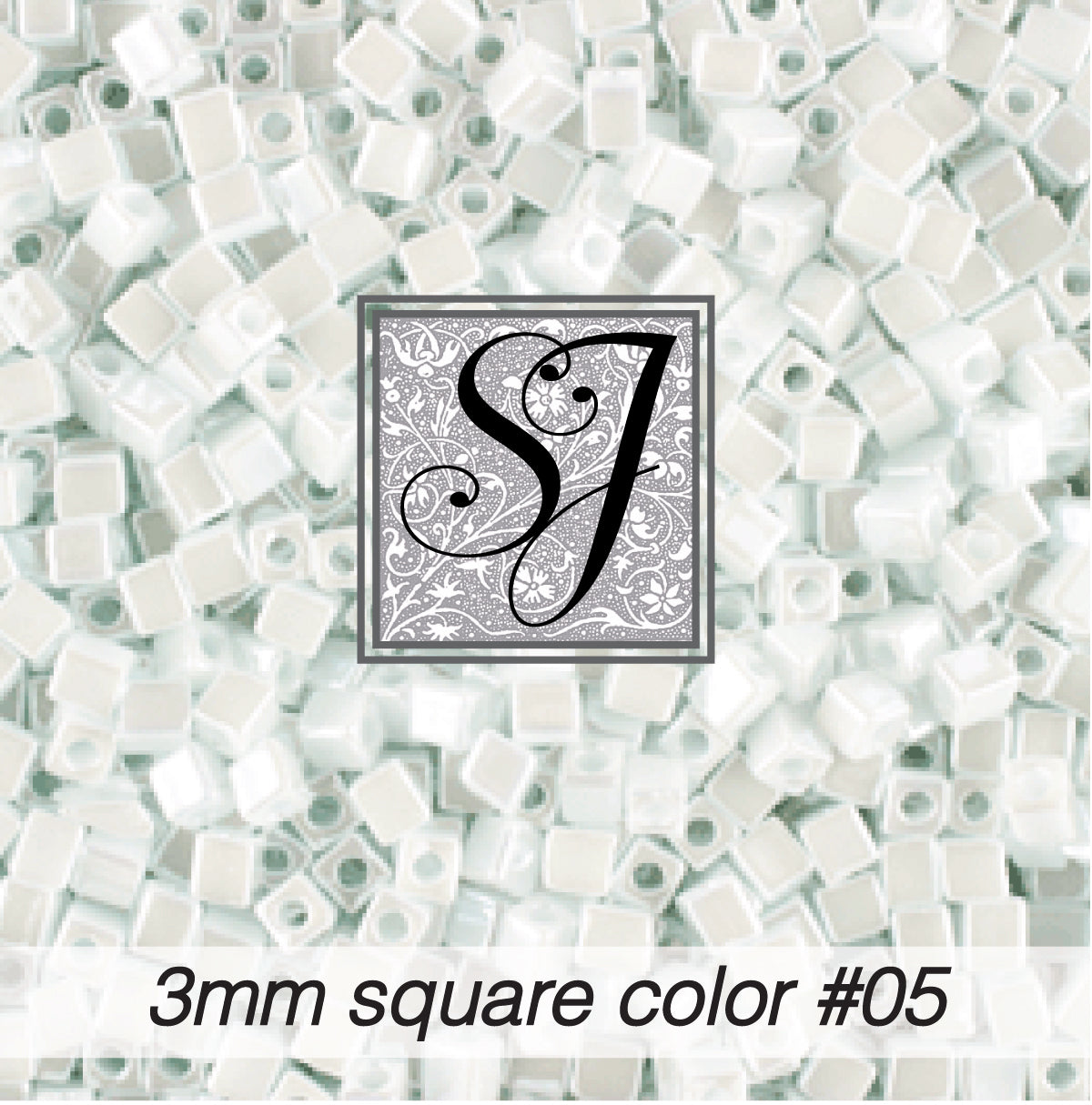 Square Glass Beads