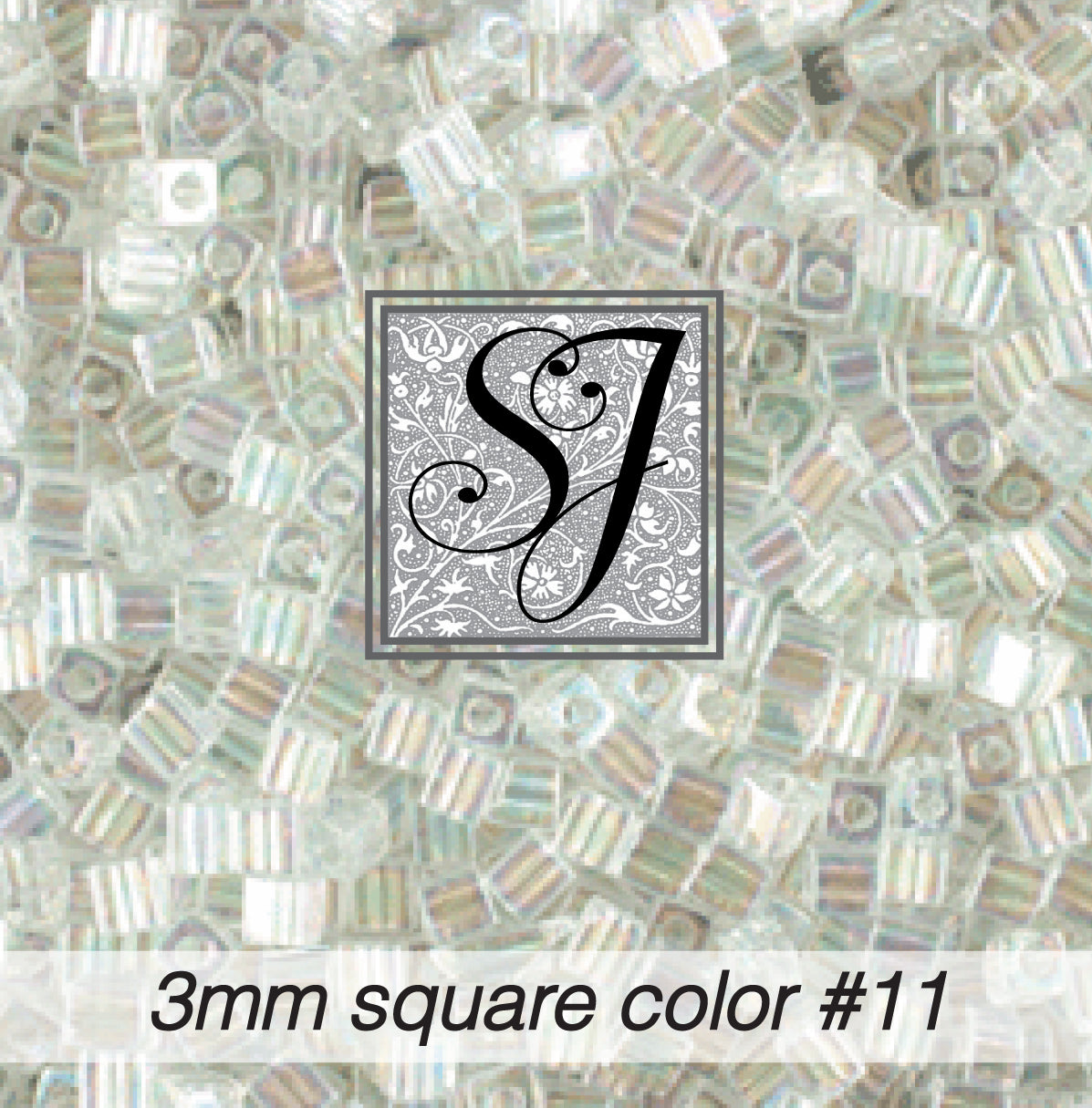 Square Glass Beads